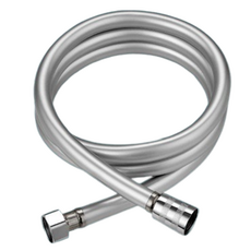 浴室香氣 PVC 防汙垢蓮蓬頭軟管, 1.5m, 銀色