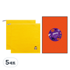 송월타월 할로윈 스누피 피너츠 고리수건 70g 30수 면사 2p 선물세트, 옐로우, 5세트