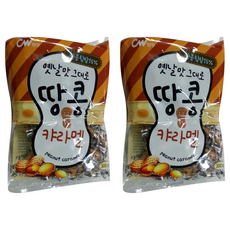 청우식품 땅콩 캬라멜, 300g, 2개