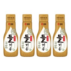 샘표 일편단심 국산 들기름, 200ml, 4개