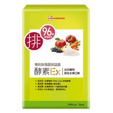UDR 專利玫瑰晶球益菌酵素 EX Set 80種酵素 益生菌與纖維 添加珍貴活性成分, 30包, 3g, 1盒
