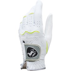 JAMA GOLF Poker Face 機能性男性左手高爾夫手套 適用於右手使用者, 白色
