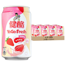 金車 健酪 乳酸飲料 草莓酪酪, 24個, 320ml