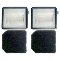 PUREBURG 替換用HEPA集塵濾網 2個 + 替換用前置濾綿 2片, 1組, 單一商品