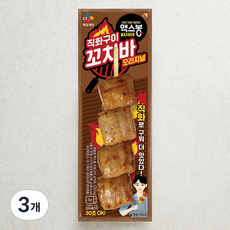 맥스봉 직화구이 꼬치바 오리지널, 90g, 3개