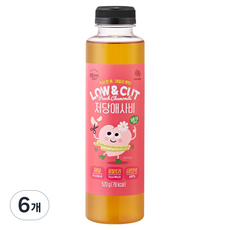 복음자리 LOW & CUT 저당 애사비 피치캐모마일, 520g, 6개