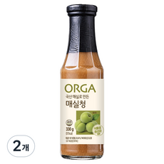 올가홀푸드 국산 매실로 만든 매실청, 330g, 2개