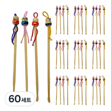 ABM 대나무 귀이개 4종 세트, 60세트, 4개입