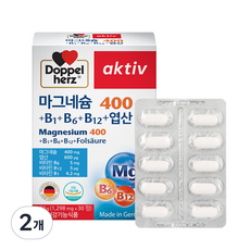 도펠헤르츠 마그네슘400 1개월분 1박스 39g, 30정, 2개