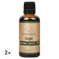 퓨어스 아로마오일 세이지, 50ml, 2개