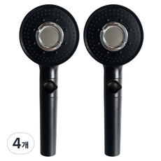 LIVINGiF ON/OFF 蓮蓬頭花灑, 4支, 黑色