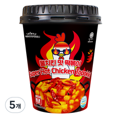 Samsiokki Wonder Tteokbokki 火辣雞肉風味辣炒年糕杯, 120g, 5個