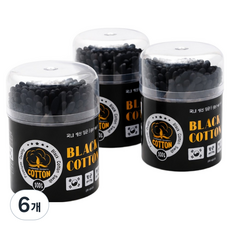 Alwaily 黑色棉花棒 26TSP3681, 6個, 100入