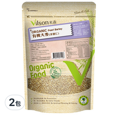 Vilson 米森有機 100%有機洋薏仁, 2包, 450g