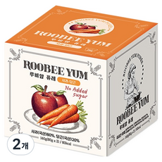 루비얌 퓨레 2p, 160g, 2개, 혼합맛(사과/당근)