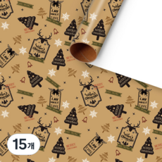 굄스 모두 함께 나누는 크리스마스 선물 크래프트지 50 x 70 cm, TYPE 6, 15개