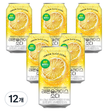 檸檬切片蘇打, 340ml, 12個