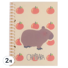 아트조이 카피바라 루즈리프 A5 바인더 노트, 2개, B 04 2개, B 04