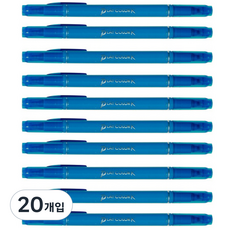 PLAYCOLOR 톰보 케이 수성사인펜, 터콰이즈 블루, 20개