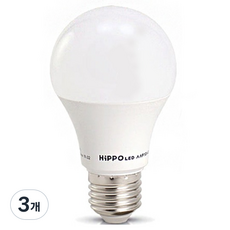 HiPPO 빅토리 LED 전구 18W E26, 주광색, 3개