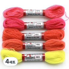 조이십자수 애플톤 울사 5종 세트, 4세트, 675, 676, 681, 682, 683