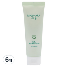 미구하라 베이비 파우더 크림, 120ml, 6개