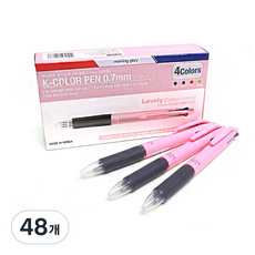 牽牛花 1200 K 色 4 色圓珠筆 0.7mm, 粉紅色, 48個