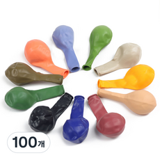 Eumes 復古混色派對氣球, 100個, 混色