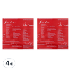 Allode 柔軟字母包裝紙 50 x 70 cm, 4個, NO.01 紅色