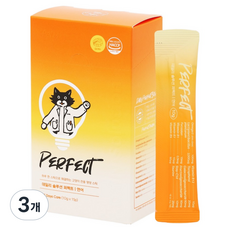 닥터펠리스 고양이 데일리 솔루션 퍼펙트 스틱 연어, 15회분, 종합영양제, 3개