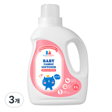 비지엔젤 포근한 유아 섬유유연제 파우더향, 2L, 3개