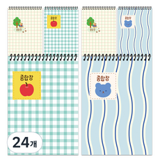풀컬러즈 대용량 50매 종합장, 랜덤발송, 24개