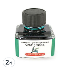 제이허빈 만년필 칼라잉크 30ml, 베르레제다/에메랄드그린 38, 2개