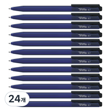모나미 트리피스 볼펜 0.7mm, 청색, 24개