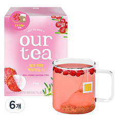 아워티 쟈뎅 핑크 리치 캐모마일 티, 22g, 8개입, 6개