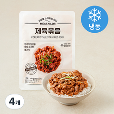 미트테일러 제육볶음 (냉동), 250g, 4개