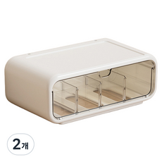 맙소샵 DIY 타공 보드 수납 정리함 32 x 18 x 12 cm BRP2761, 서랍, 2개