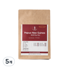 DUTCH&BEAN COFFEE 單一產區 巴布亞紐幾內亞 庫馬山 咖啡 烘焙咖啡豆, 咖啡機, 200g, 5個