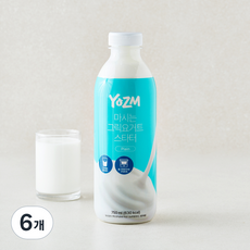 요즘 마시는 그릭요거트 스타터 플레인, 6개, 1개입, 750ml