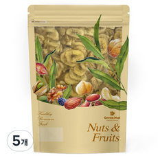 Green Nut 堅果水果香蕉脆片, 5個, 1kg