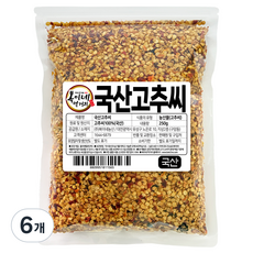 복이네먹거리 국산 고추씨, 250g, 6개