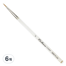 韓國 Rubens 320PLUS 人造毛透明細筆, 6個