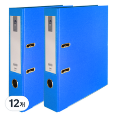 위즈오피스 LA 레버아치바인더 민 7cm, 12개, 블루