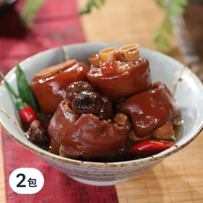 小沈爺 栗子豬腳 (400g/包) 加熱即食 台灣在地食材 膠原蛋白豐富, 2包
