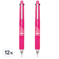 JAVAPEN Jet 4+1 多功能筆 0.7mm, 桃紅色, 12個