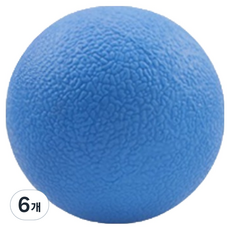 글로벌픽 홈트용 지압 풋케어 마사지볼 6cm, 블루, 6개