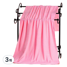 원이네 가성비 짱 바스타월 70 x 140 cm 200g, 핑크, 3개