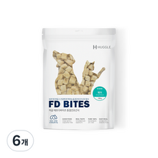 허글 반려동물 에프디바이츠 동결건조간식, 북어, 100g, 6개