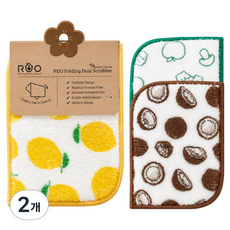 Ruo 折疊竹製廚房菜瓜布, 2個, 3入