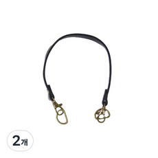 短版皮革背帶 編織用品, 黑色